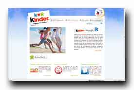 screenshot de www.kinderpourlenfance.fr