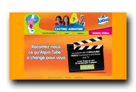 screenshot de www.casting-aquatube.fr