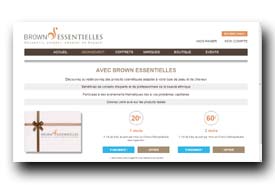 screenshot de www.brownessentielles.com