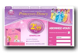 screenshot de www.collection-disneyprincesses.com