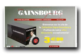 screenshot de www.collectiongainsbourg.com