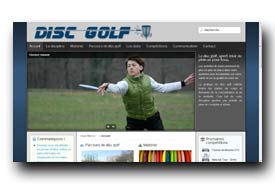 screenshot de www.disc-golf.fr