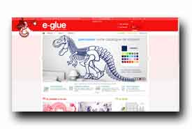 screenshot de www.e-glue.fr/fr/21-stickers-enfants-kits-thematiques