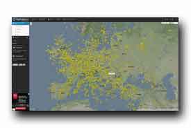 screenshot de www.flightradar24.com