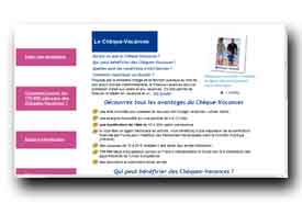 screenshot de www.fonctionpublique-chequesvacances.fr