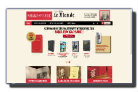 screenshot de www.lemonde-shakespeare.fr