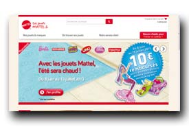 screenshot de www.lesjouetsmattel.fr