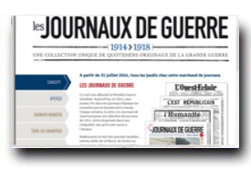 screenshot de www.lesjournauxdeguerre.fr