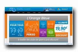 screenshot de www.lorangebleue.fr