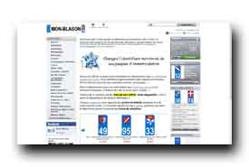 screenshot de www.mon-blason.fr