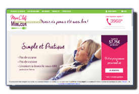 screenshot de www.monchefminceur.fr