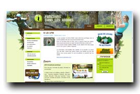 screenshot de www.parcours-dans-les-arbres.com