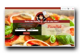 screenshot de www.pizzahub.fr