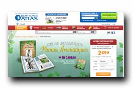 screenshot de www.editionsatlas.fr/collection/atlas-botanique/plantes-aromatiques.html