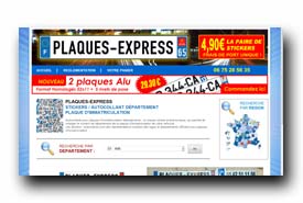 screenshot de www.plaques-express.com