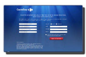 screenshot de www.prereservation.carrefour.fr