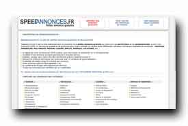 screenshot de www.speedannonces.fr