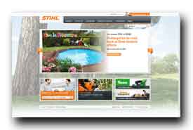 screenshot de www.stihl.fr