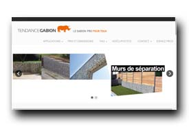 screenshot de www.tendance-gabion.fr