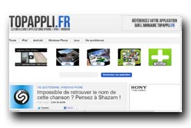 screenshot de www.topappli.fr