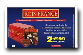 screenshot de www.collectionroisdefrance.com