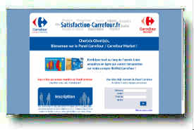 screenshot de www.satisfaction-carrefour.fr