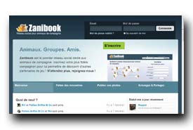 screenshot de www.zanibook.com