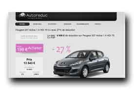 screenshot de www.autoreduc.com