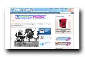 screenshot de www.avenuebebe.fr