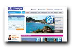 screenshot de www.carrefourvacances.fr