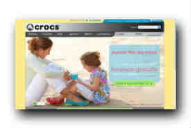 screenshot de www.crocs.fr