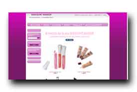 screenshot de www.discount-makeup.fr