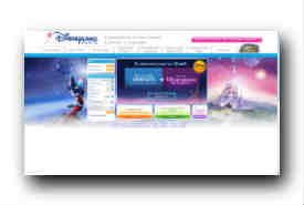 screenshot de www.disneylandparis.fr