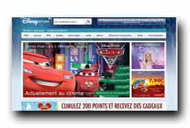 screenshot de www.disneystore.fr