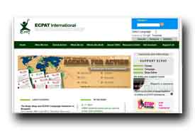 screenshot de www.ecpat.net