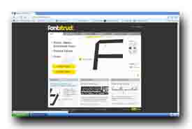 screenshot de fontstruct.fontshop.com