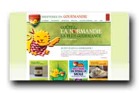 screenshot de www.gourmandie.fr