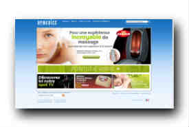 screenshot de www.homedics.fr