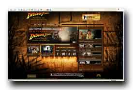 screenshot de www.indianajones.com/intl/fr/site/