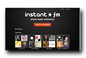 screenshot de www.instant.fm