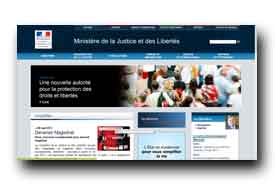 screenshot de www.justice.gouv.fr
