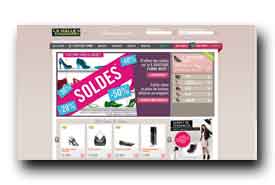 screenshot de www.lahalleauxchaussures.com