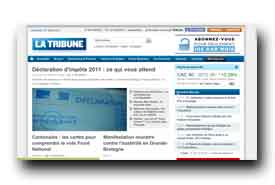 screenshot de www.latribune.fr