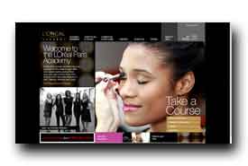 screenshot de www.lorealparisacademy.com