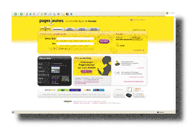 screenshot de www.pagesjaunes.fr