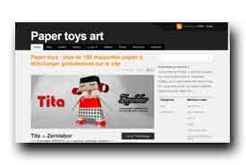 screenshot de www.papertoysart.com