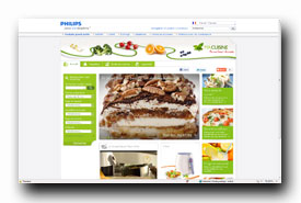 screenshot de www.philips.fr/cuisine