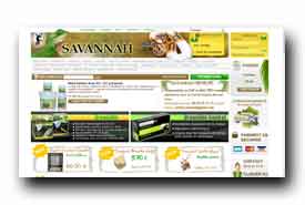 screenshot de www.savannah.fr