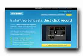 screenshot de www.screenr.com