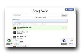 screenshot de www.songzilla.co.uk